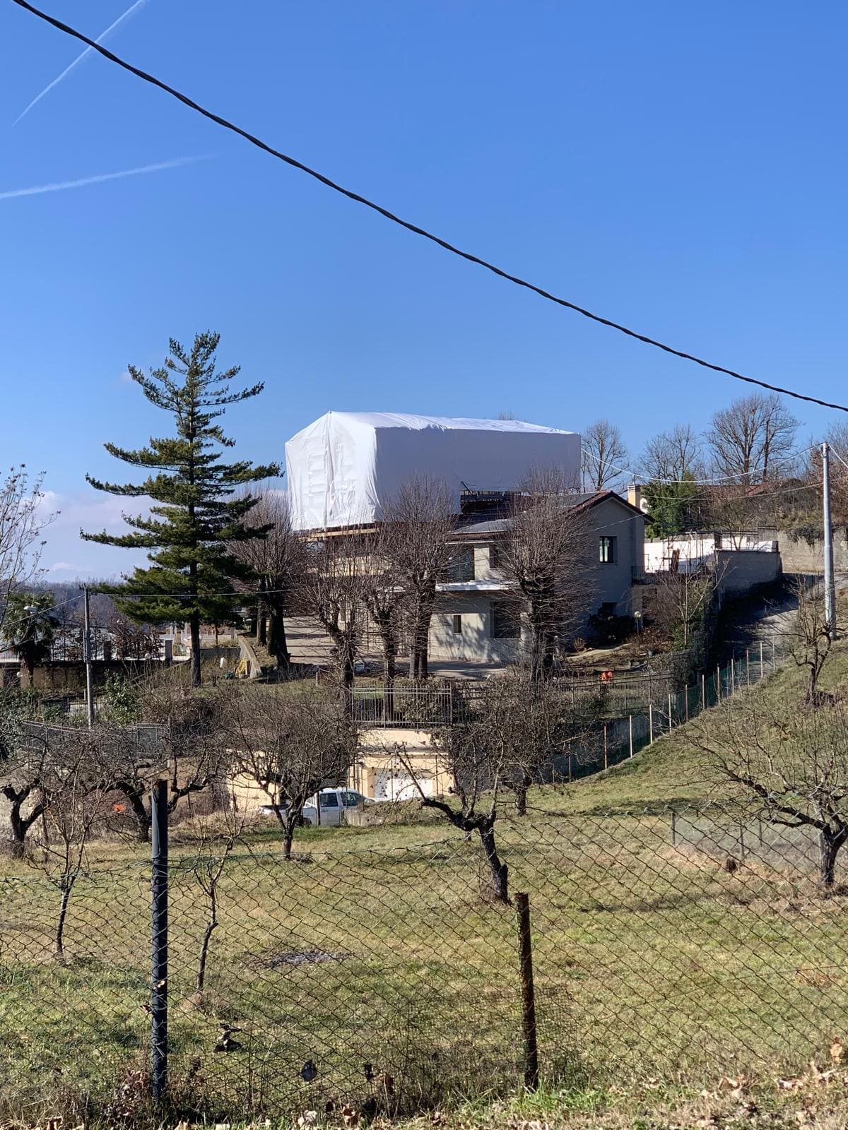 Ponteggio con impianto di sollevamento – provincia di Alessandria